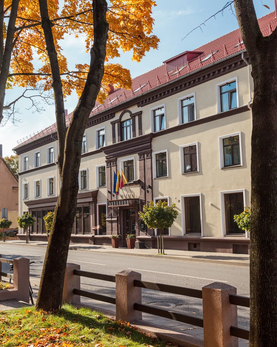 Viešbučio Bohema fasadas Galinio Pylimo gatvėje